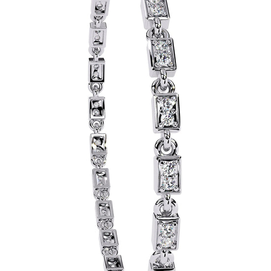 Aurora Row Moissanite Bracelet