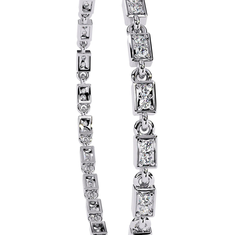 Aurora Row Moissanite Bracelet