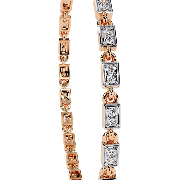 Aurora Row Moissanite Bracelet