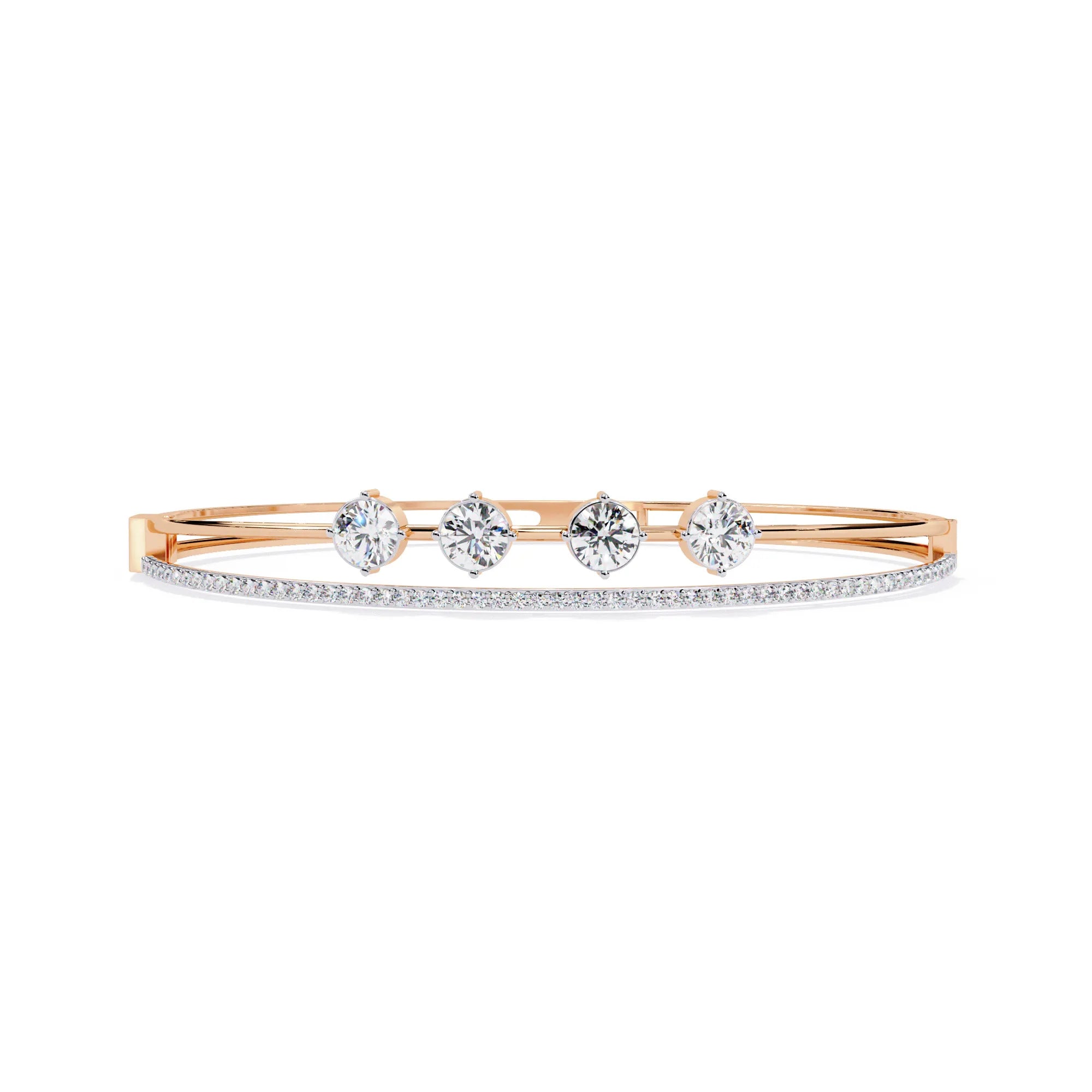Duet and Dazzle Moissanite Bracelet