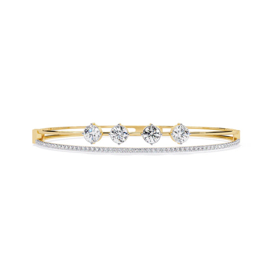 Duet and Dazzle Moissanite Bracelet