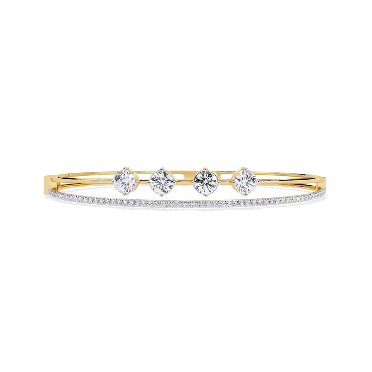 Duet and Dazzle Moissanite Bracelet