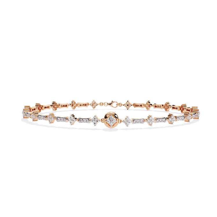 Luxe Medallion Lab Diamond Bracelet
