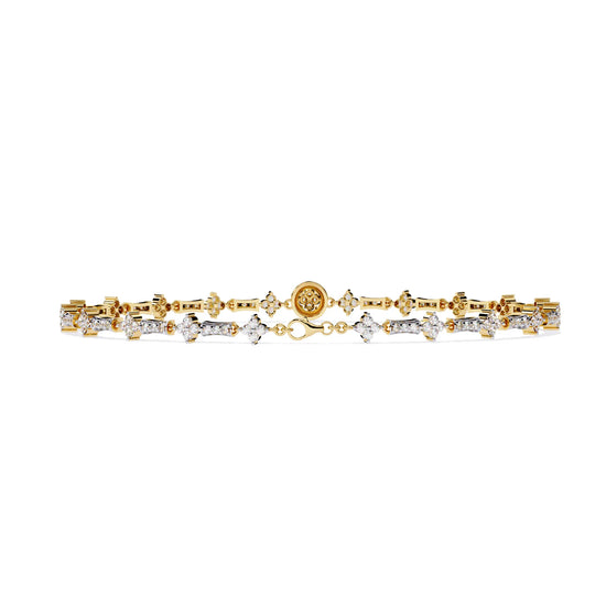 Luxe Medallion Lab Diamond Bracelet