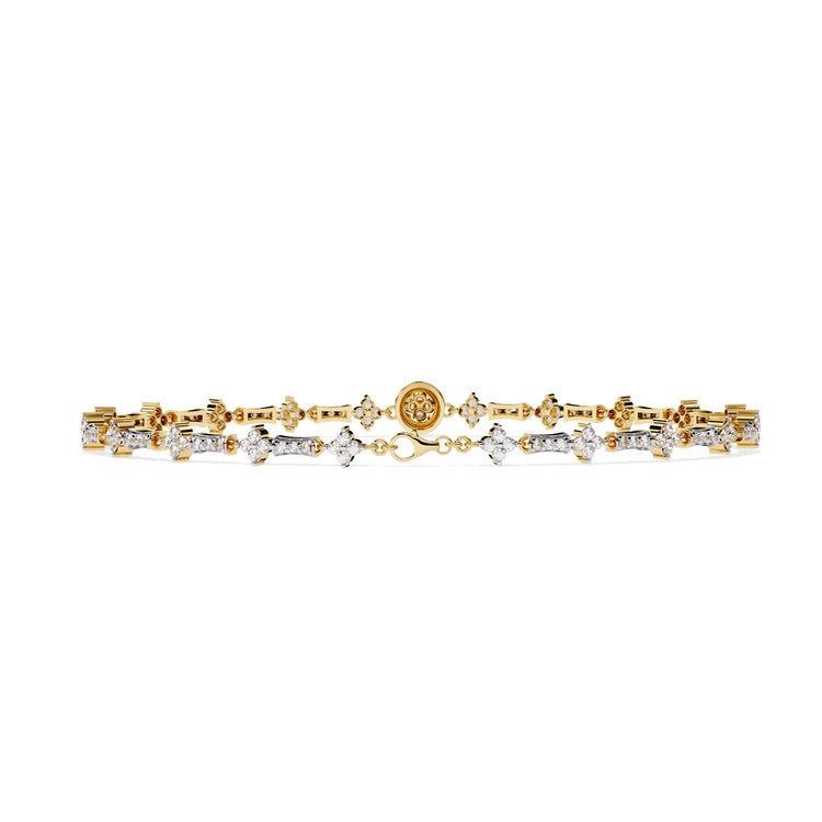 Luxe Medallion Lab Diamond Bracelet