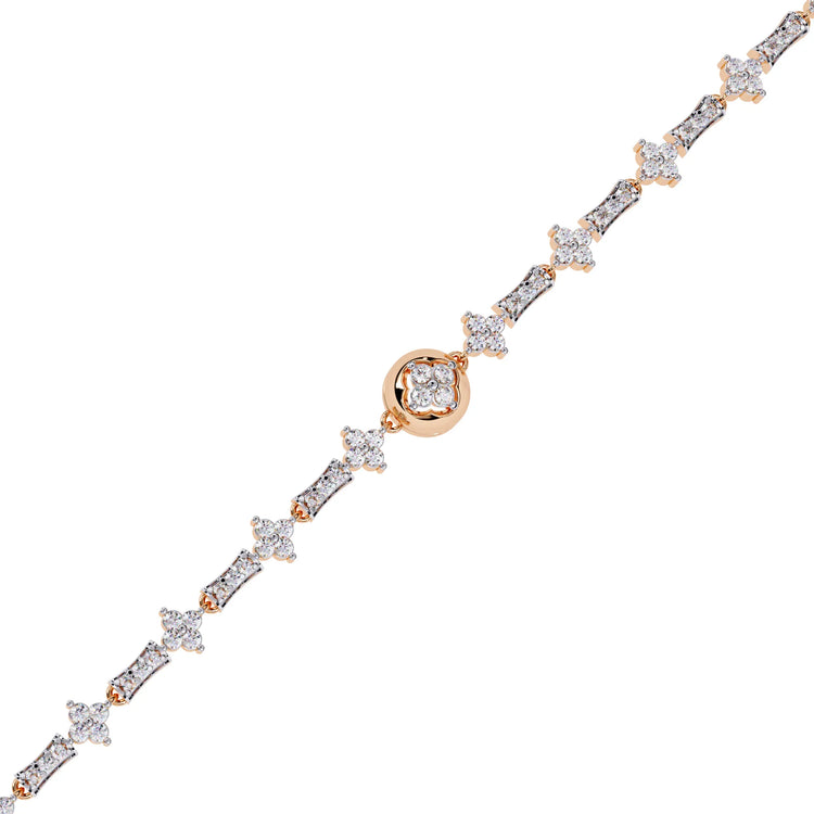Luxe Medallion Lab Diamond Bracelet