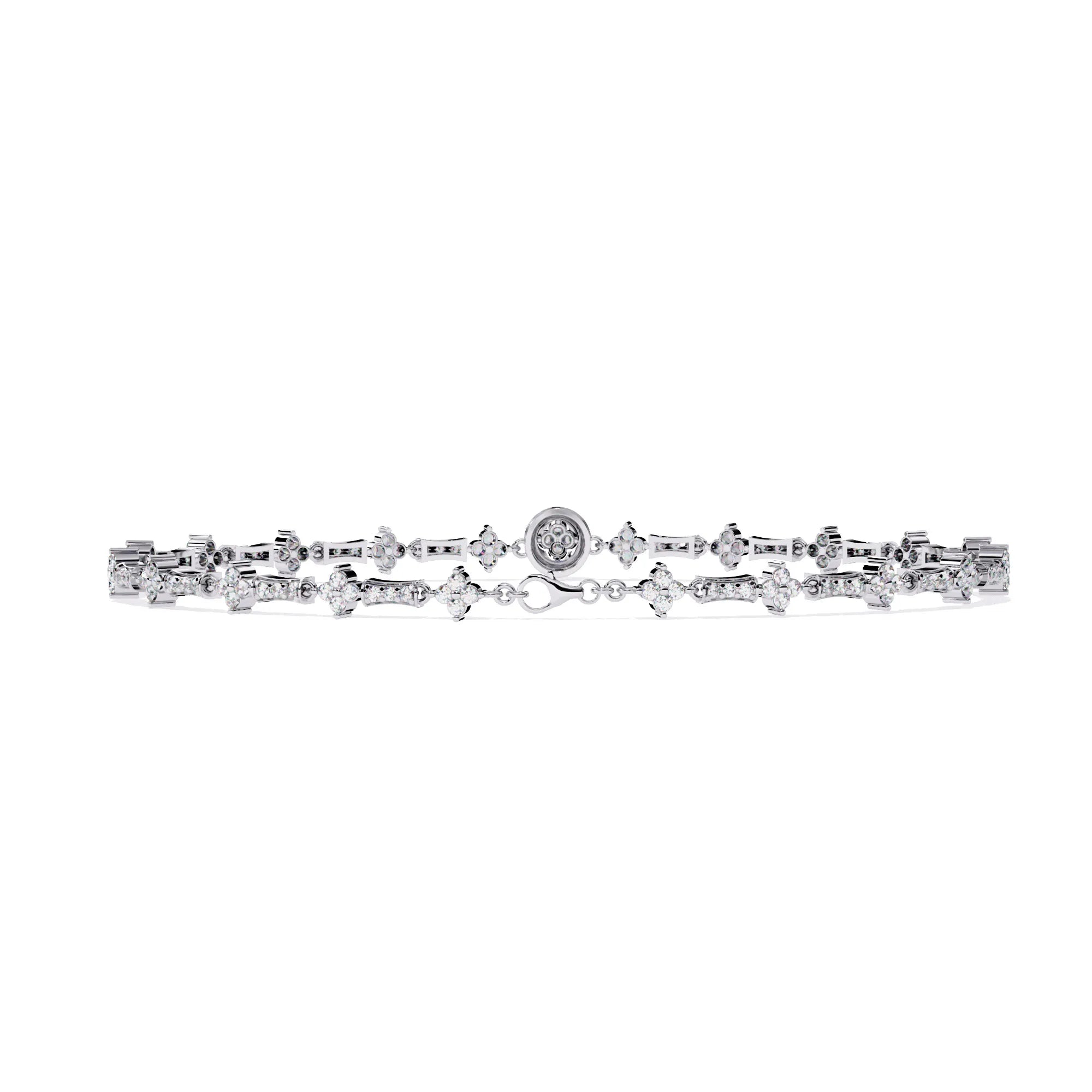 Luxe Medallion Moissanite Bracelet