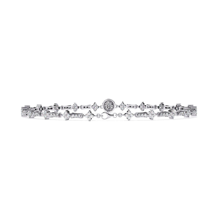 Luxe Medallion Lab Diamond Bracelet