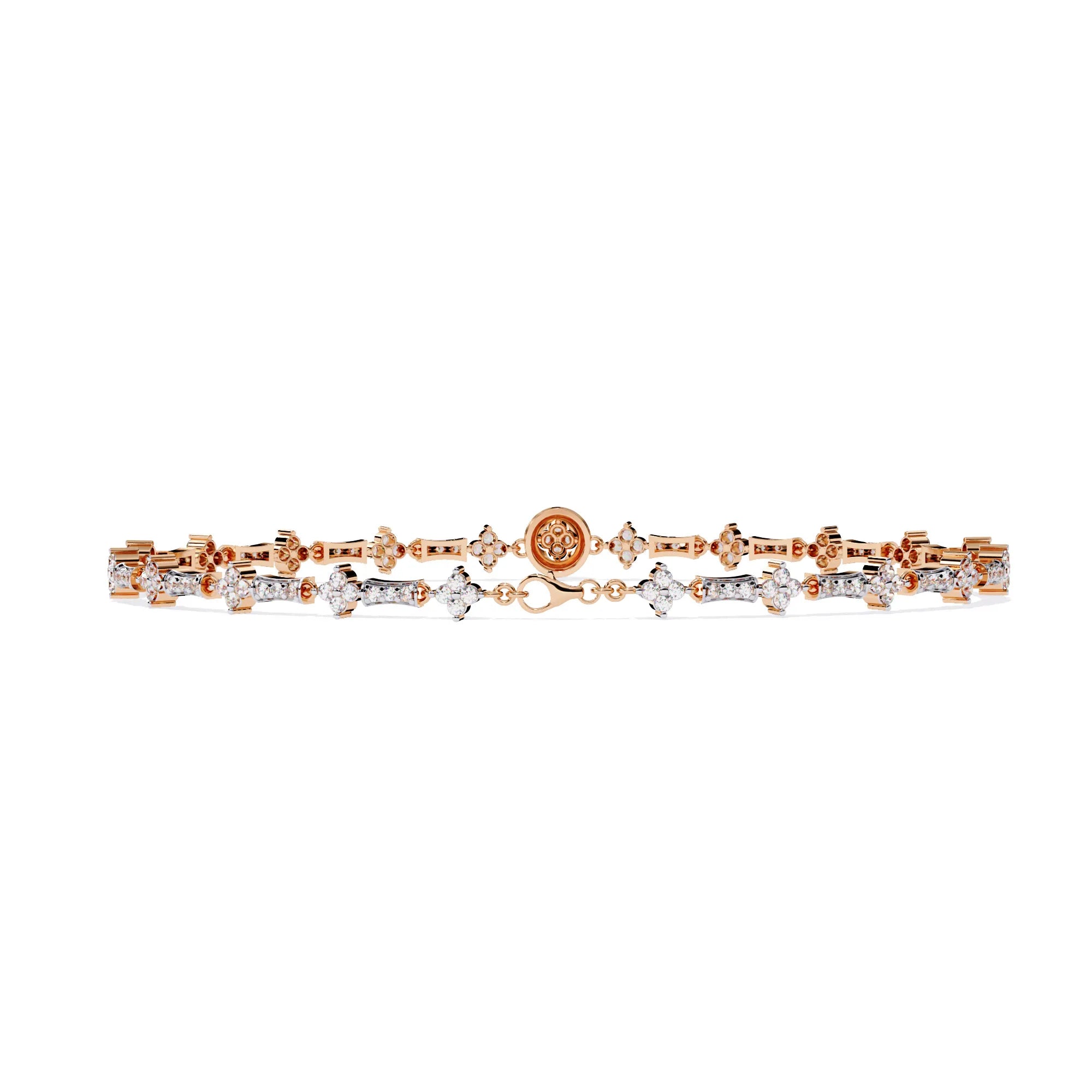 Luxe Medallion Lab Diamond Bracelet
