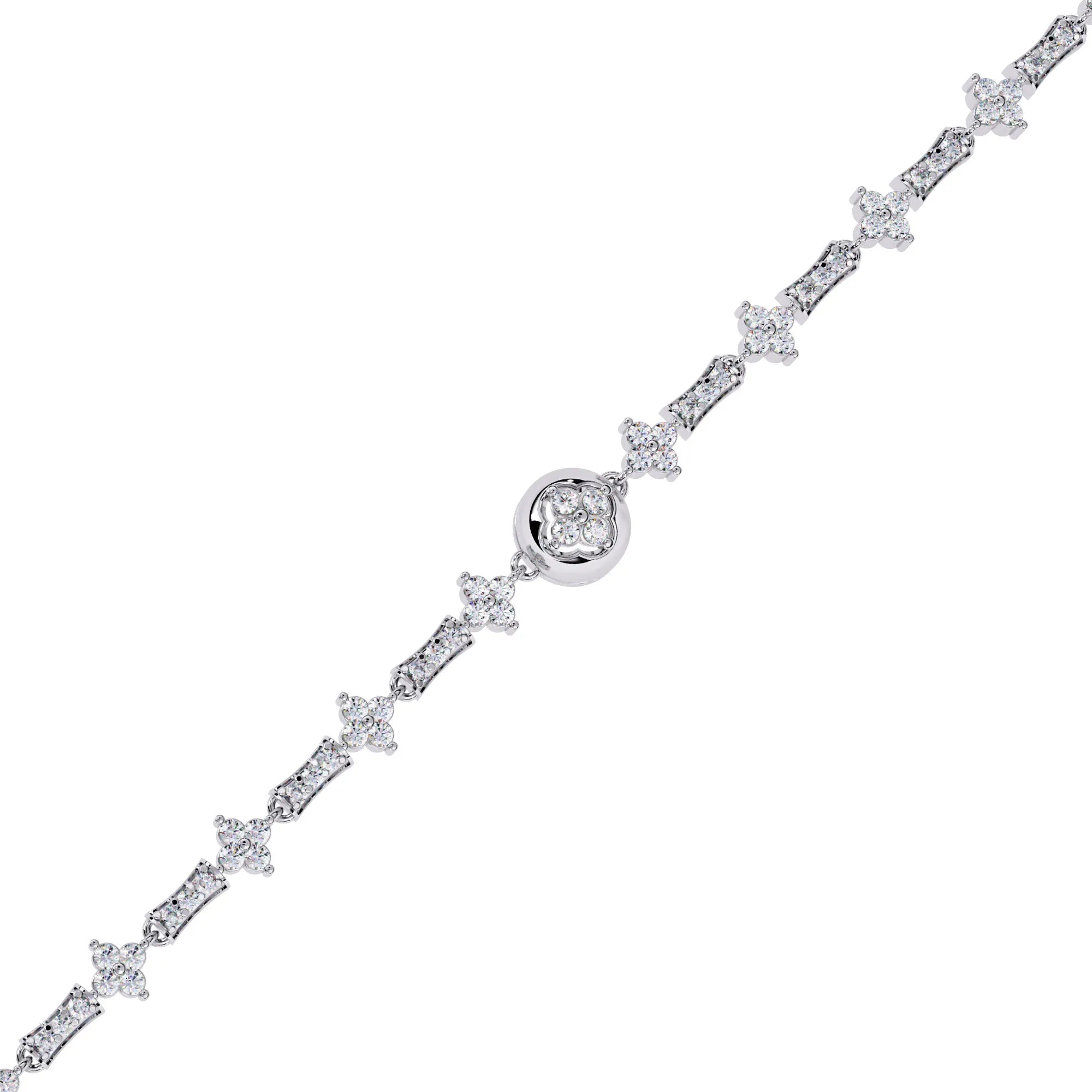 Luxe Medallion Moissanite Bracelet