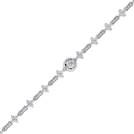Luxe Medallion Lab Diamond Bracelet