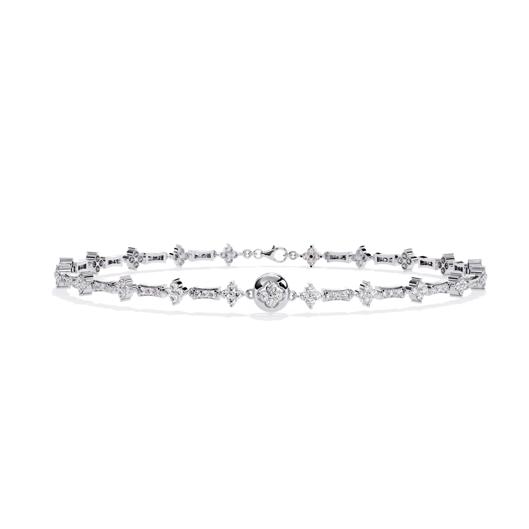 Luxe Medallion Moissanite Bracelet