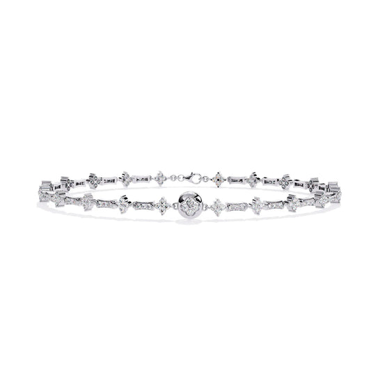 Luxe Medallion Lab Diamond Bracelet