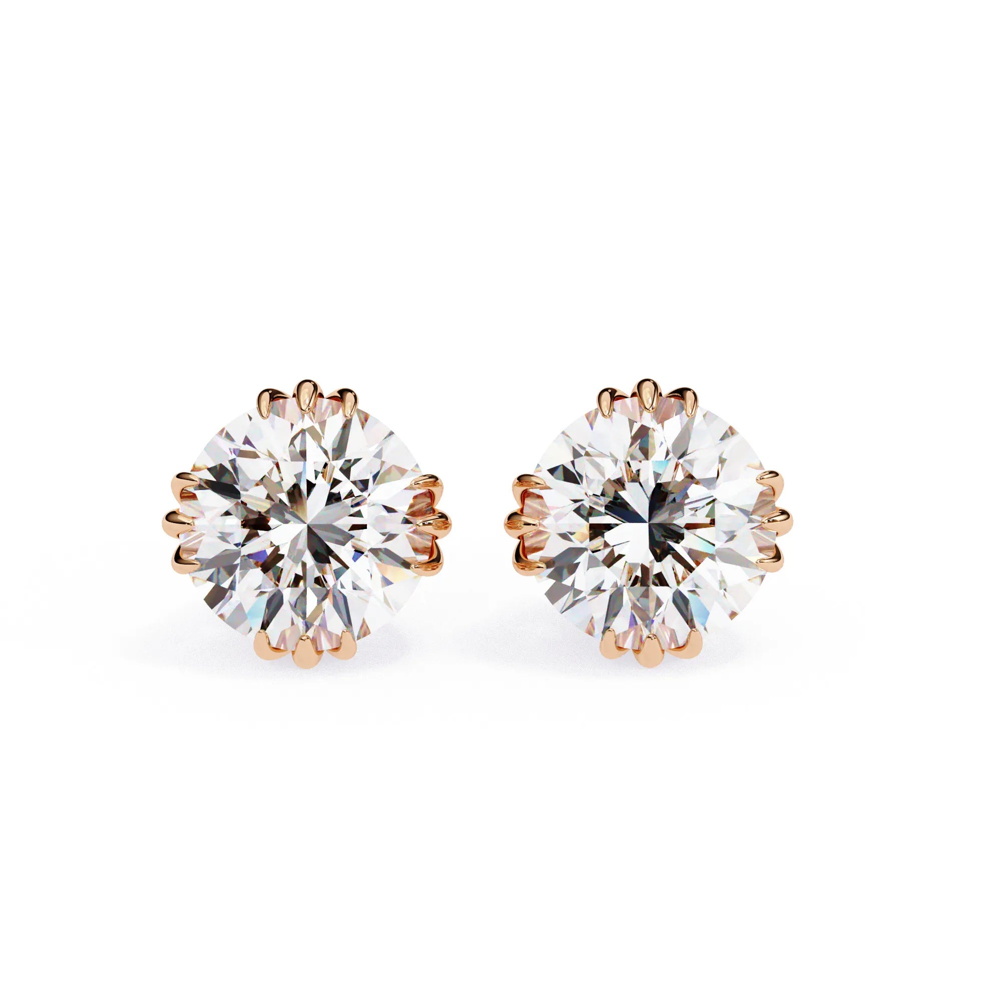 Brilliant Round Cut Lab Diamond Studs Earrings