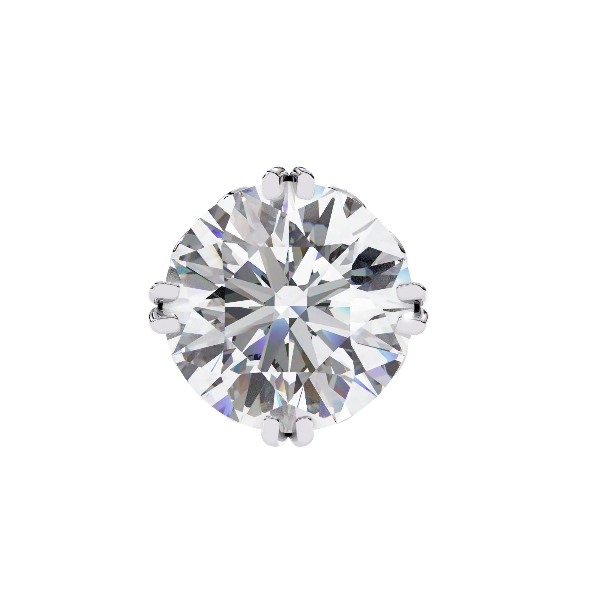 Vintage Style Round Lab Diamond Studs Earring