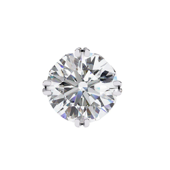 Vintage Style Round Lab Diamond Studs Earring