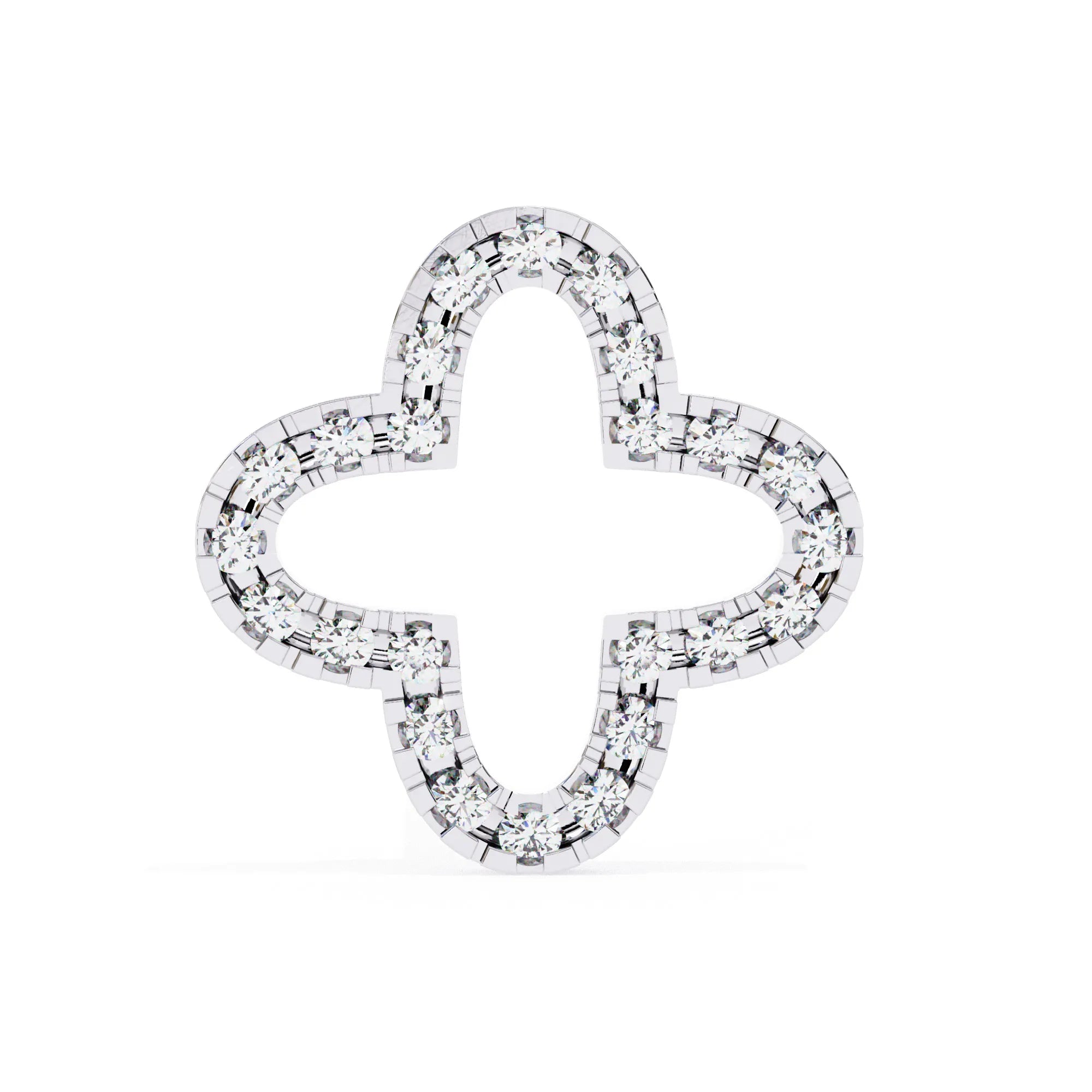 Lab Diamond Clover Studs Earring