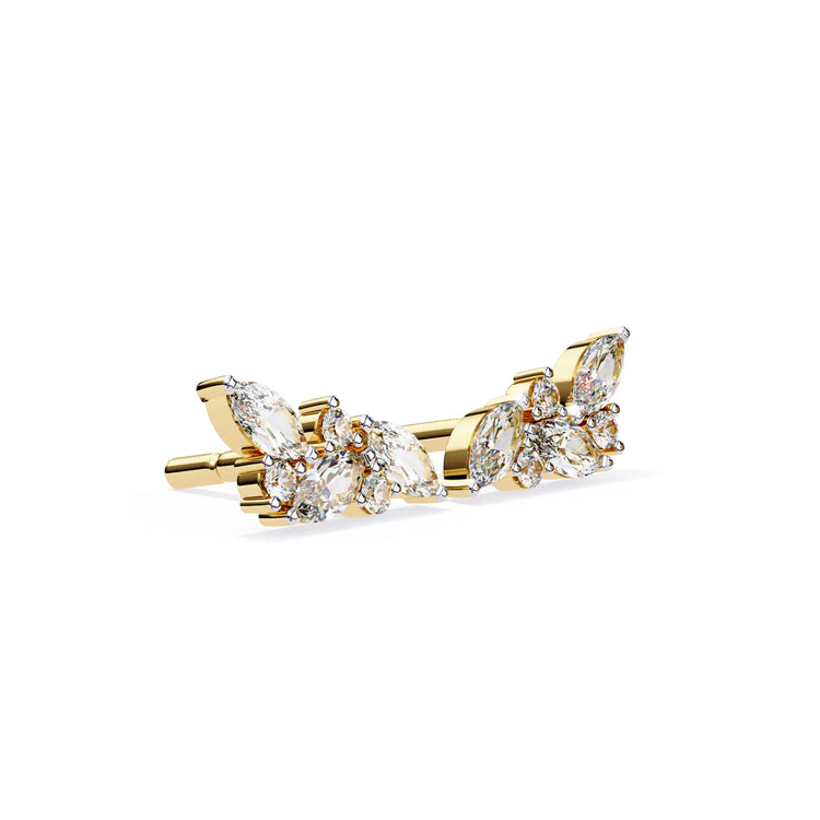 Marquise Cluster Lab Diamond Studs Earring