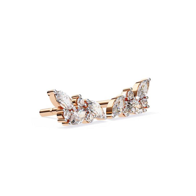 Marquise Cluster Lab Diamond Studs Earring