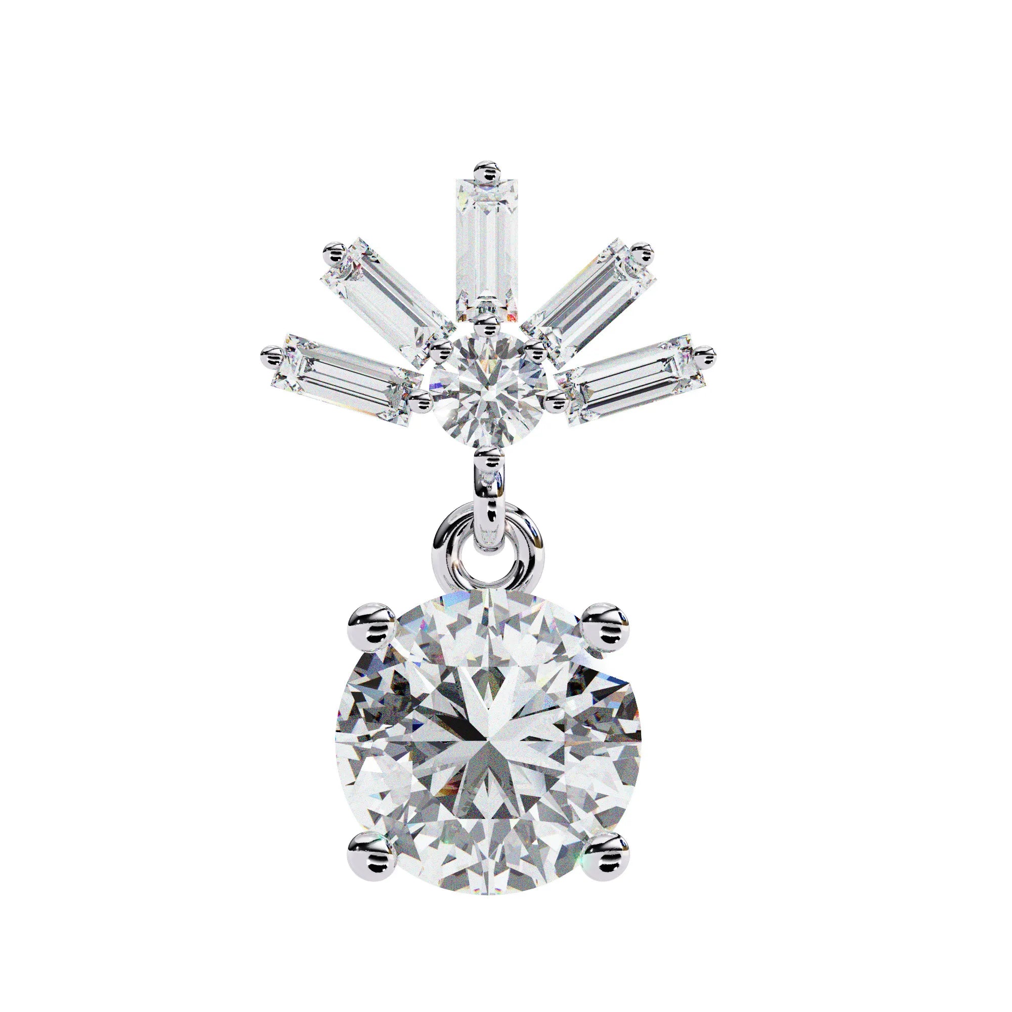 Starlit Radiance Drop Lab Diamond Earring