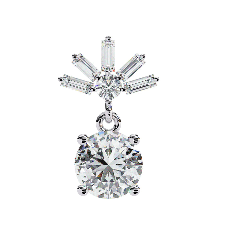 Starlit Radiance Drop Lab Diamond Earring