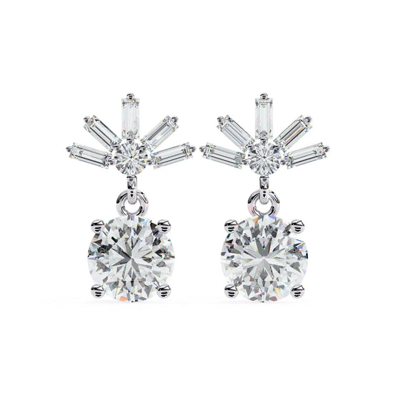 Starlit Radiance Drop Lab Diamond Earring
