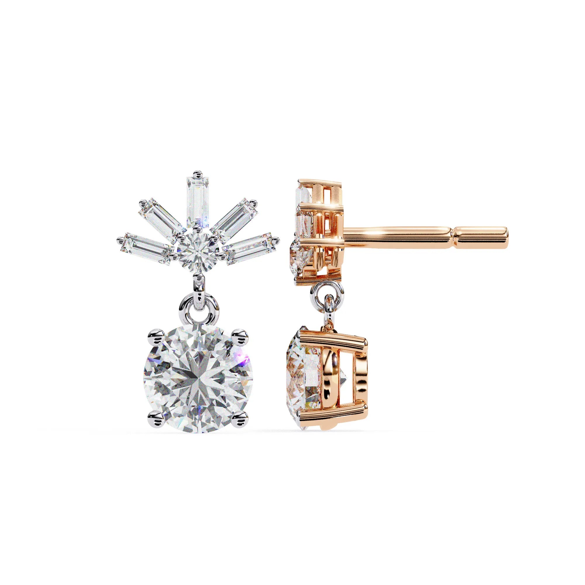 Starlit Radiance Drop Lab Diamond Earring