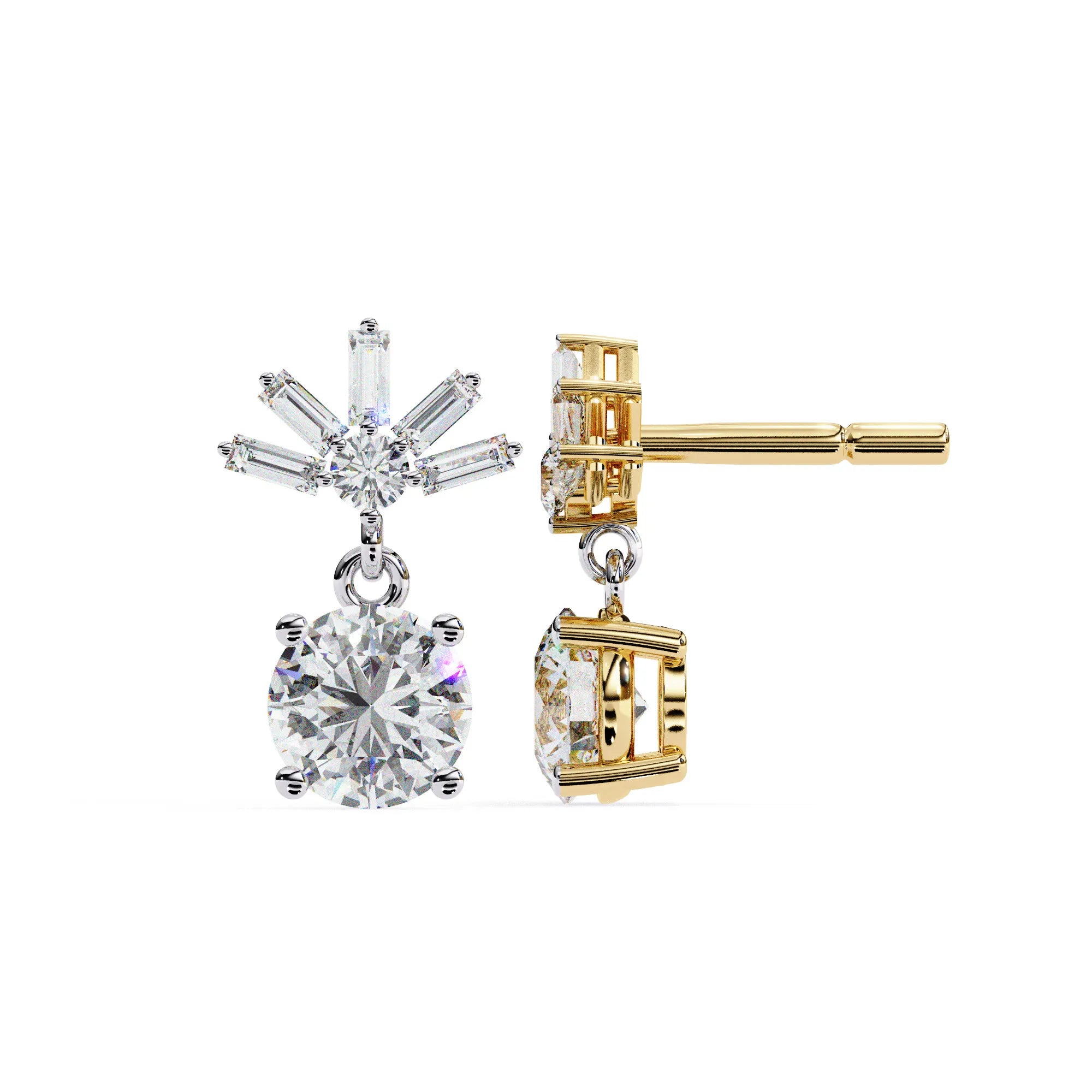Starlit Radiance Drop Lab Diamond Earring