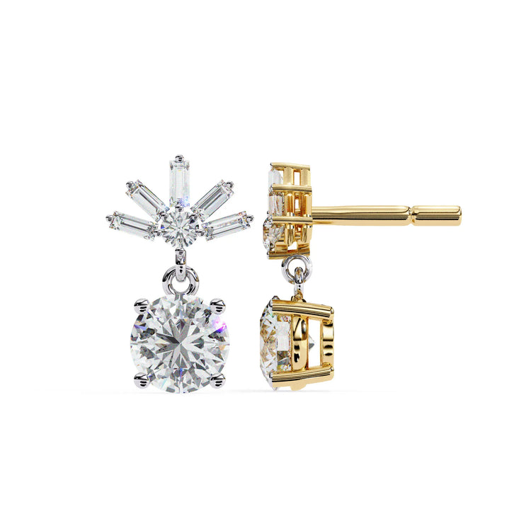 Starlit Radiance Drop Lab Diamond Earring
