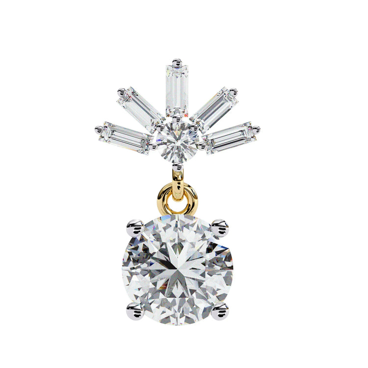 Starlit Radiance Drop Lab Diamond Earring