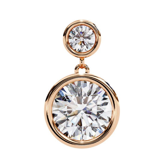 Eternal Brilliance Bezel Drop Lab Diamond Earring