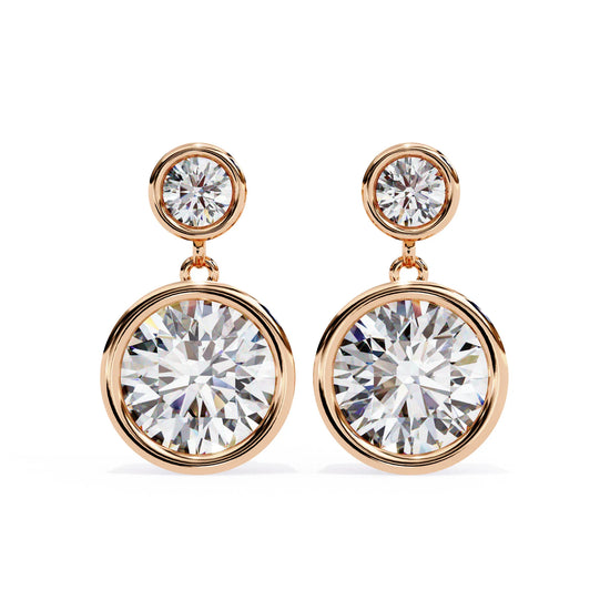 Eternal Brilliance Bezel Drop Lab Diamond Earring