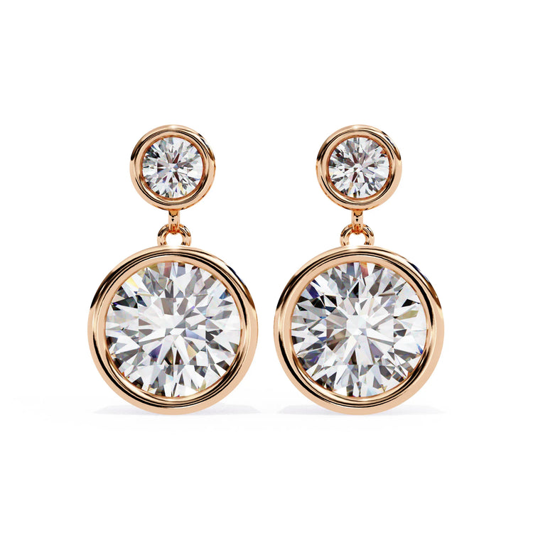 Eternal Brilliance Bezel Drop Lab Diamond Earring