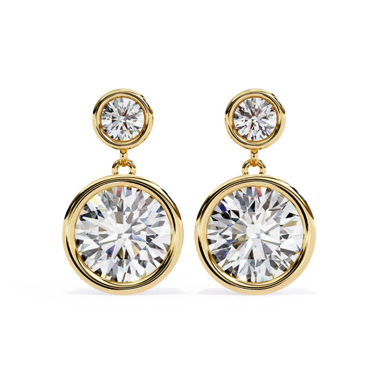 Eternal Brilliance Bezel Drop Lab Diamond Earring