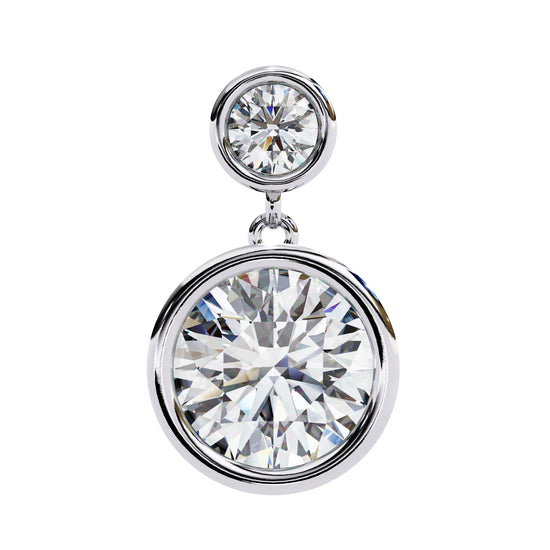 Eternal Brilliance Bezel Drop Lab Diamond Earring