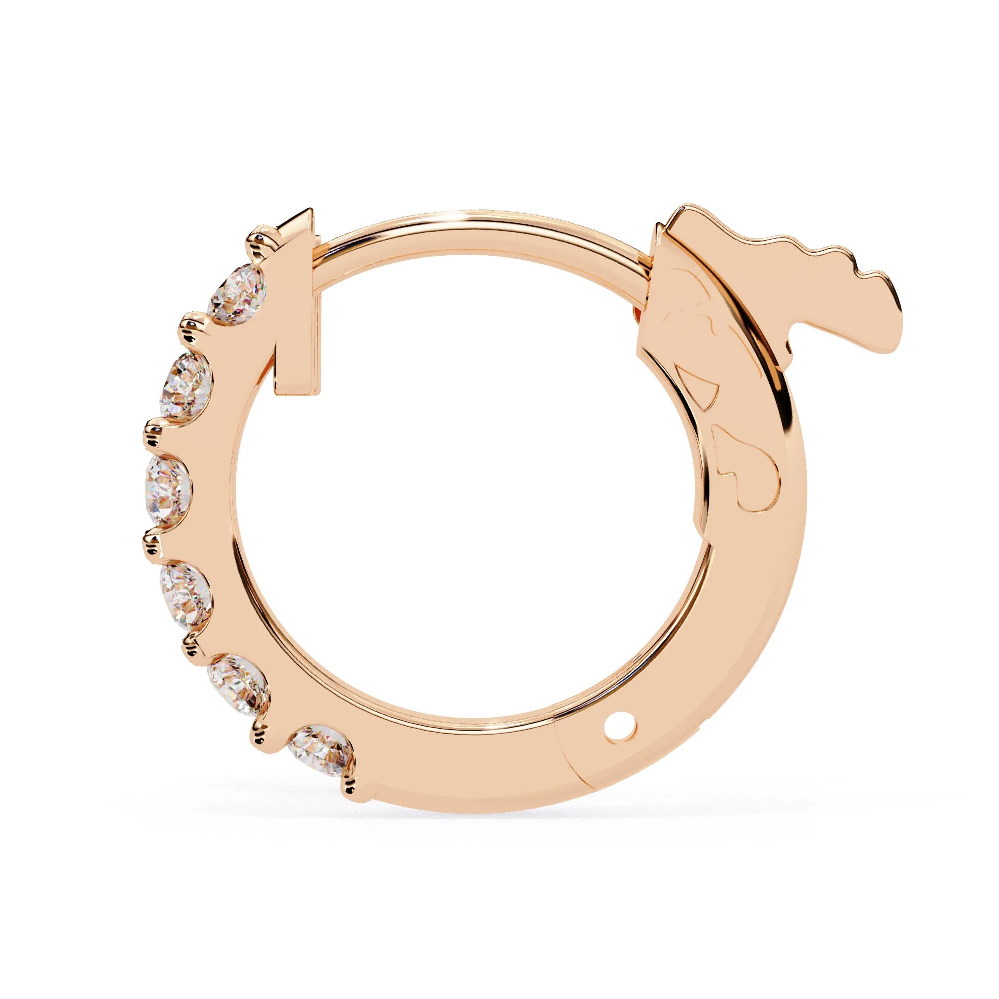 Timeless Charm Lab Diamond Hoop Earring