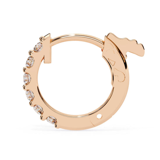 Timeless Charm Lab Diamond Hoop Earring