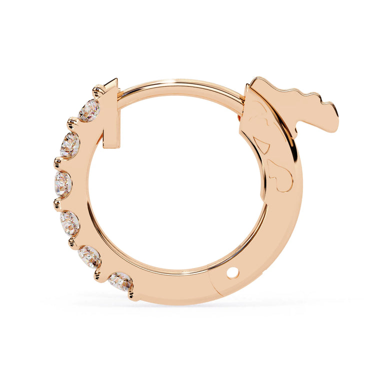 Timeless Charm Lab Diamond Hoop Earring