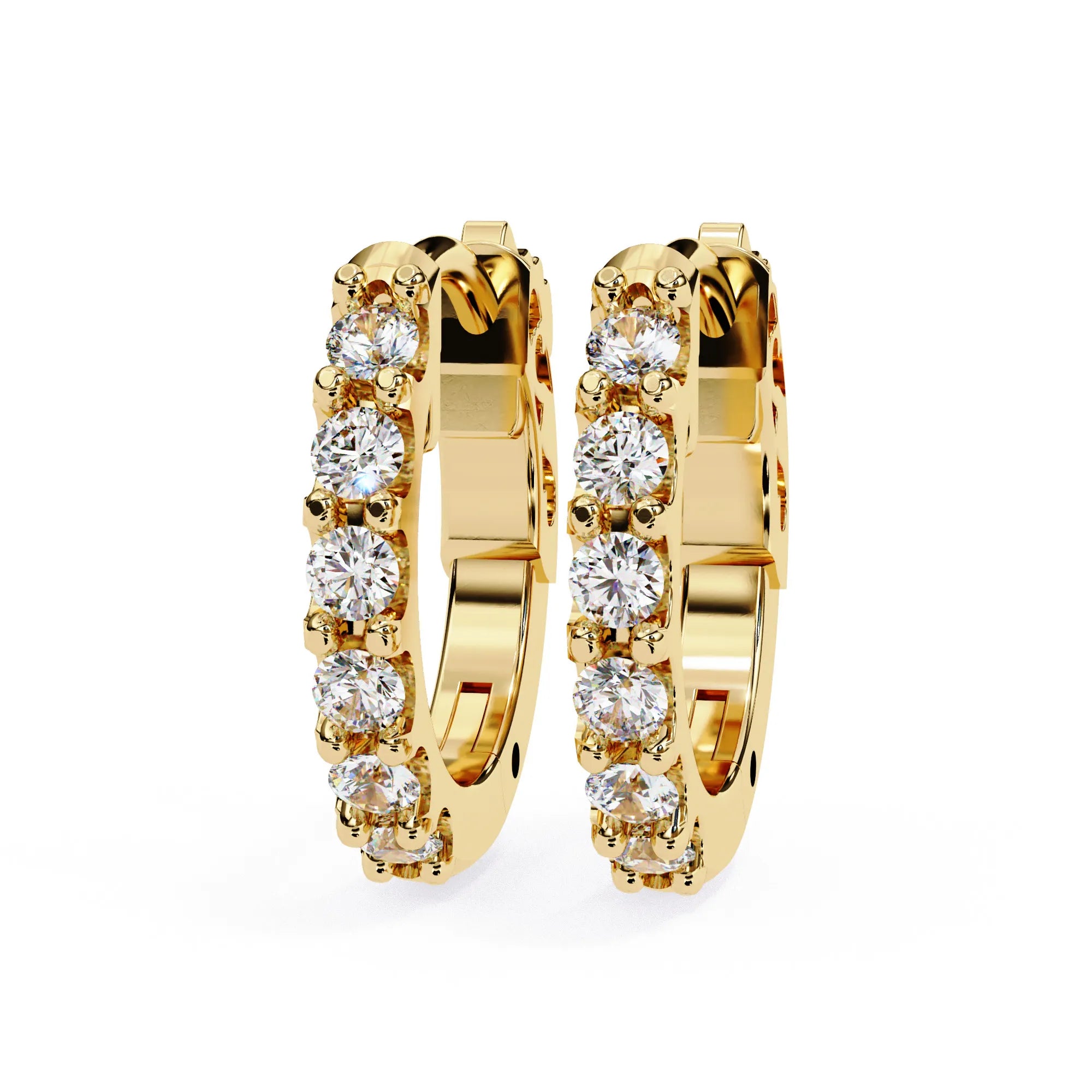 Timeless Charm Lab Diamond Hoop Earring