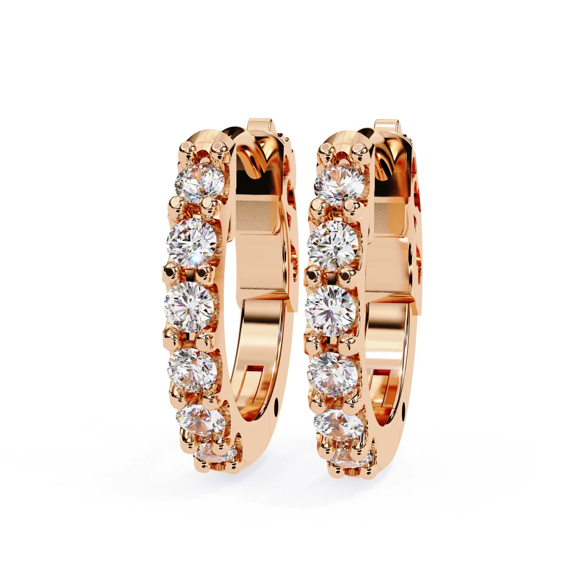 Timeless Charm Lab Diamond Hoop Earring