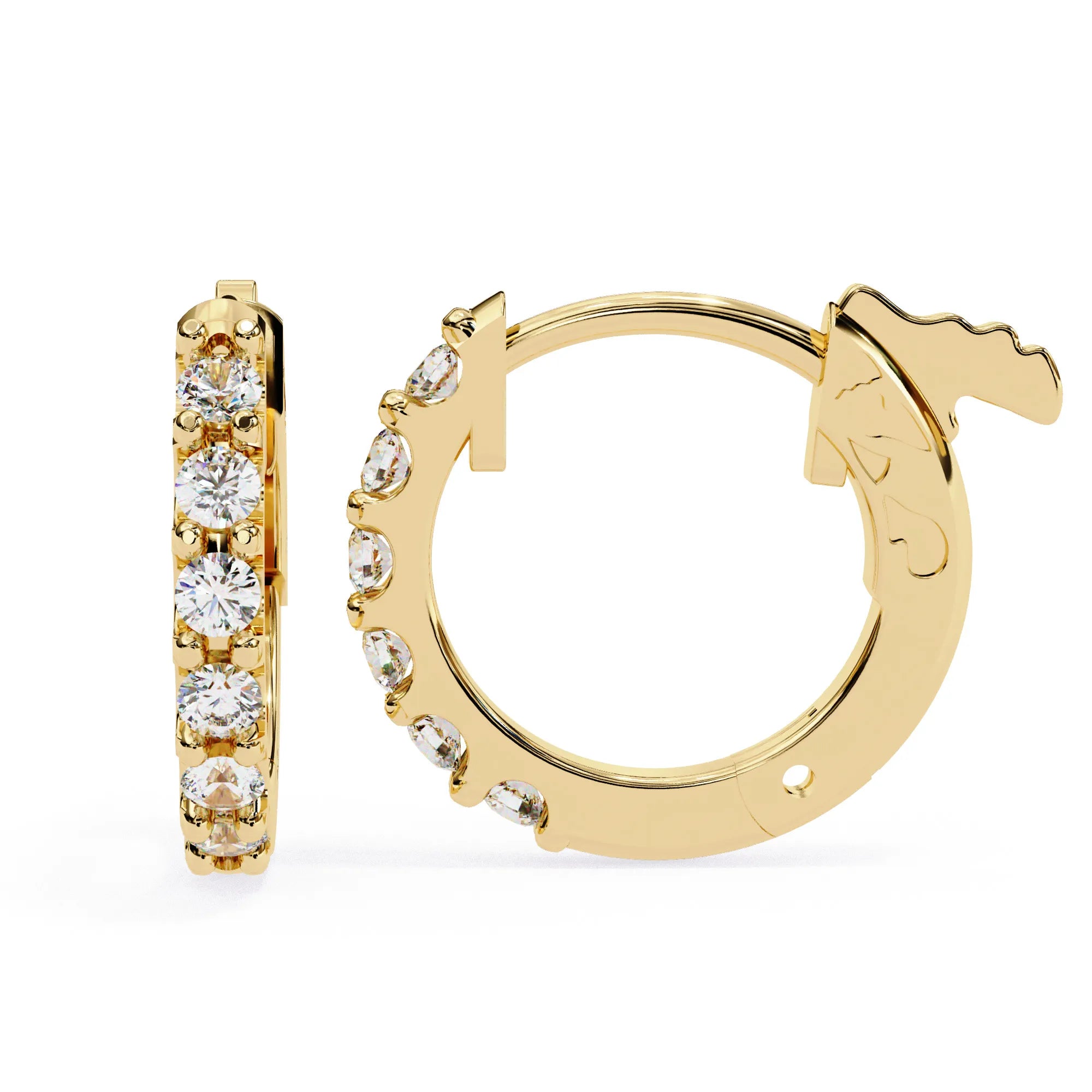 Timeless Charm Lab Diamond Hoop Earring