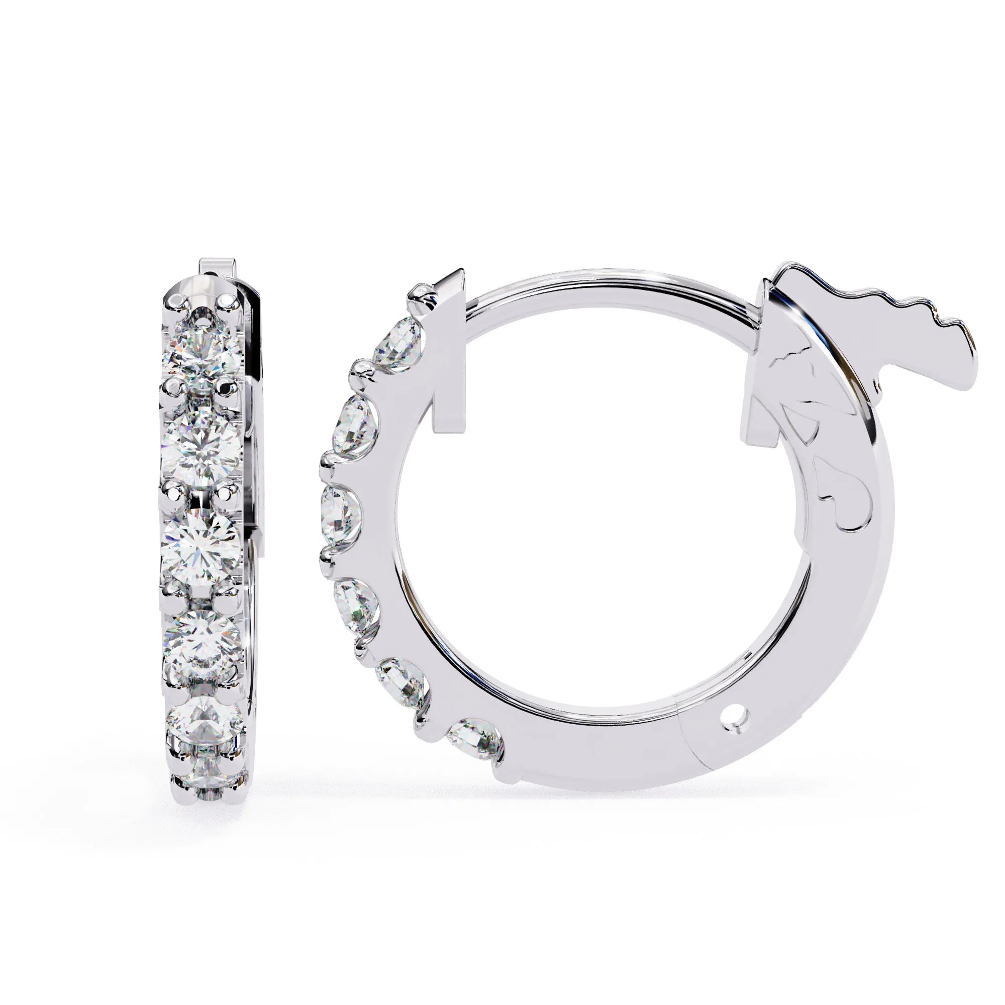 Timeless Charm Lab Diamond Hoop Earring