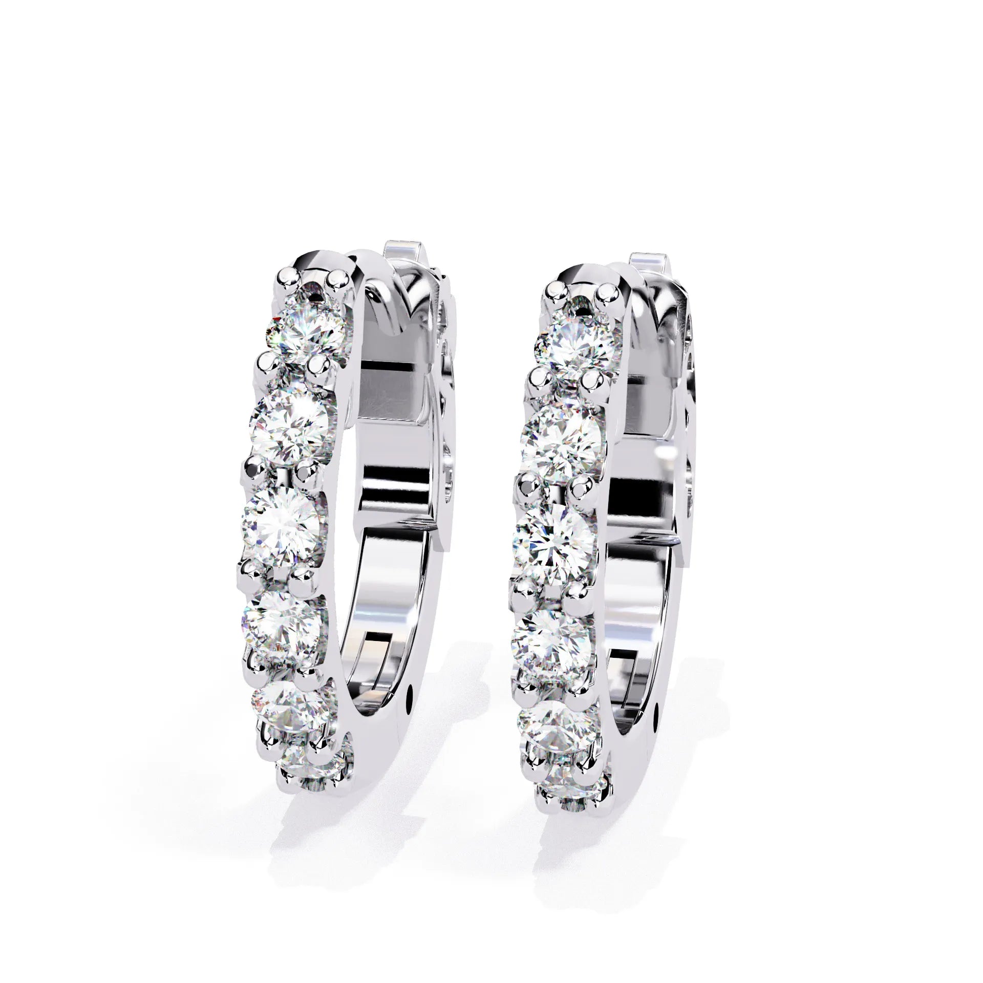 Timeless Charm Lab Diamond Hoop Earring