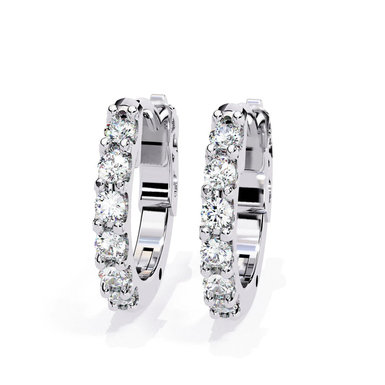 Timeless Charm Lab Diamond Hoop Earring