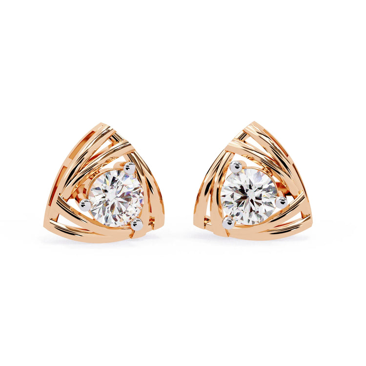 Modern Vertex Lab Diamond Studs Earring