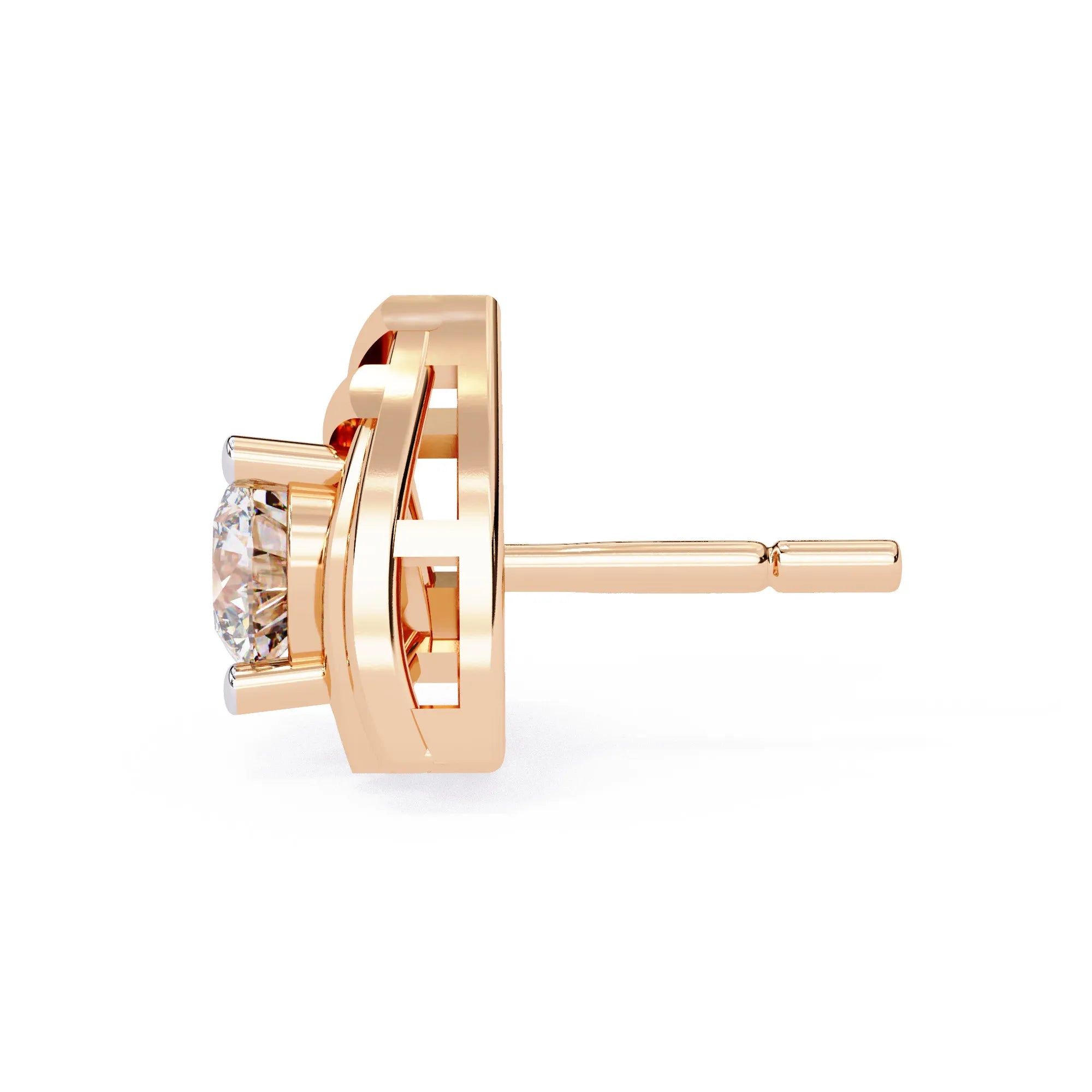 Modern Vertex Lab Diamond Studs Earring