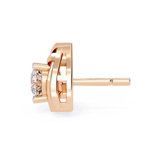 Modern Vertex Lab Diamond Studs Earring