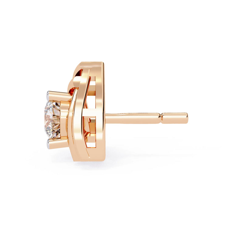 Modern Vertex Lab Diamond Studs Earring