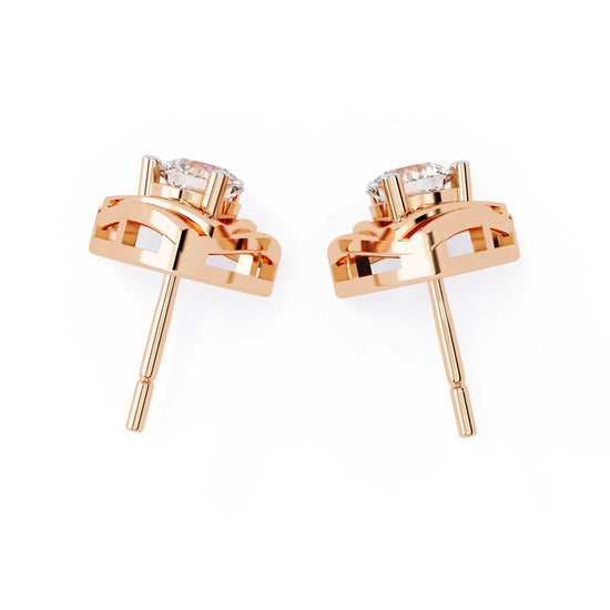 Modern Vertex Lab Diamond Studs Earring