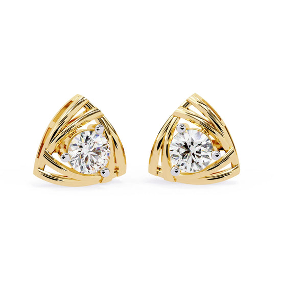 Modern Vertex Lab Diamond Studs Earring